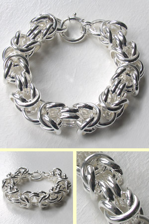 chunky sterling silver bracelet